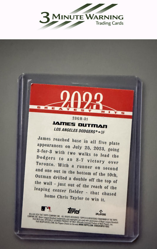 2024 Topps #23GH-31 James Outman 2023 Greatest Hits
