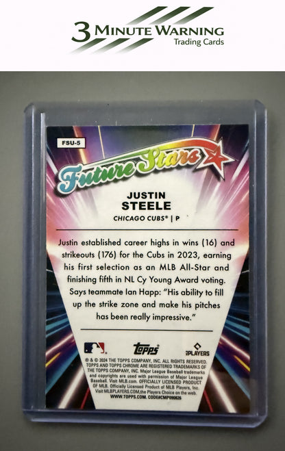 2024 Topps Chrome Update #FSU-5 Justin Steele Future Stars