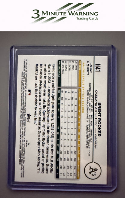 2024 Topps Holiday #H41 Brent Rooker