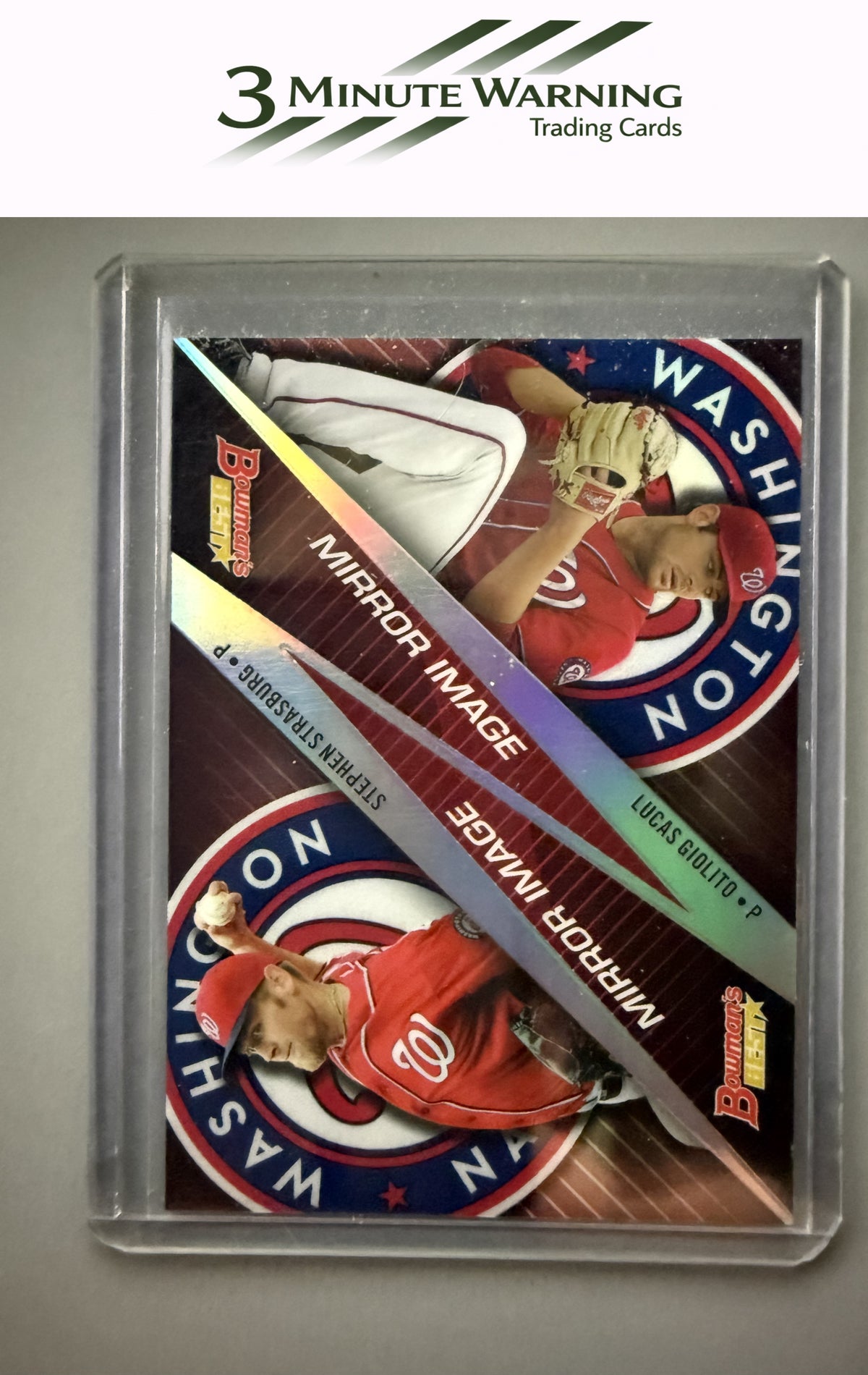 2015 Bowman's Best #MI-4 Stephen Strasburg / Lucas Giolito Mirror Image