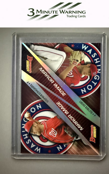 2015 Bowman's Best #MI-4 Stephen Strasburg / Lucas Giolito Mirror Image