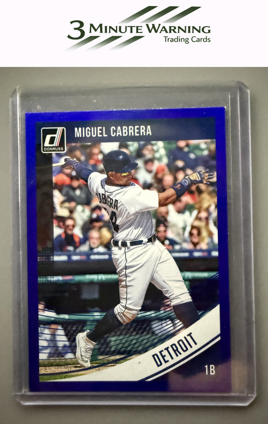 2018 Donruss #156 Miguel Cabrera Holo Blue