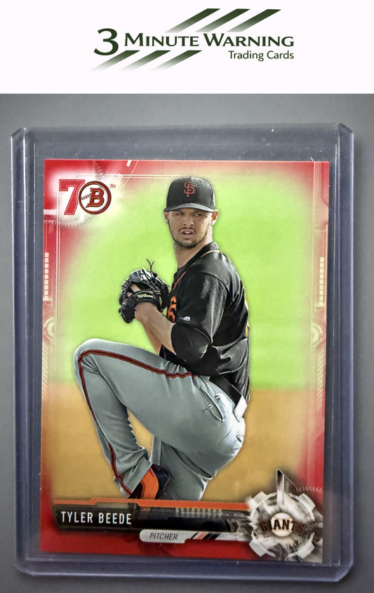 2017 Bowman #BP57 Tyler Beede Prospects Bowman 70th Red