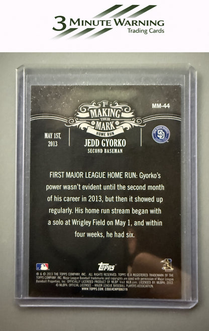 2013 Topps Update #MM-44 Jedd Gyorko Making Their Mark
