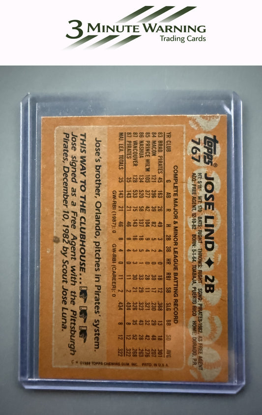 1988 Topps #767 Jose Lind