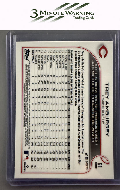 2022 Topps Chrome #61 Trey Amburgey Prism Refractor