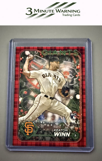 2024 Topps Holiday #H164 Keaton Winn Plaid
