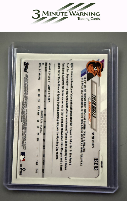 2021 Topps Chrome Update #USC83 Tyler Wells Purple Refractor