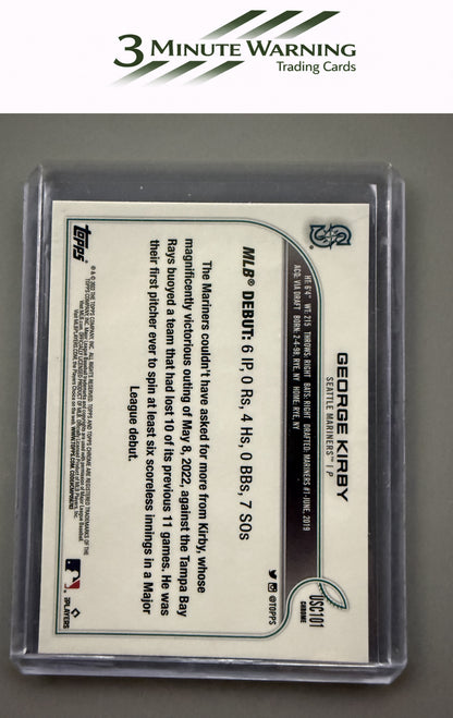 2022 Topps Chrome Update #USC101 George Kirby Purple Refractor