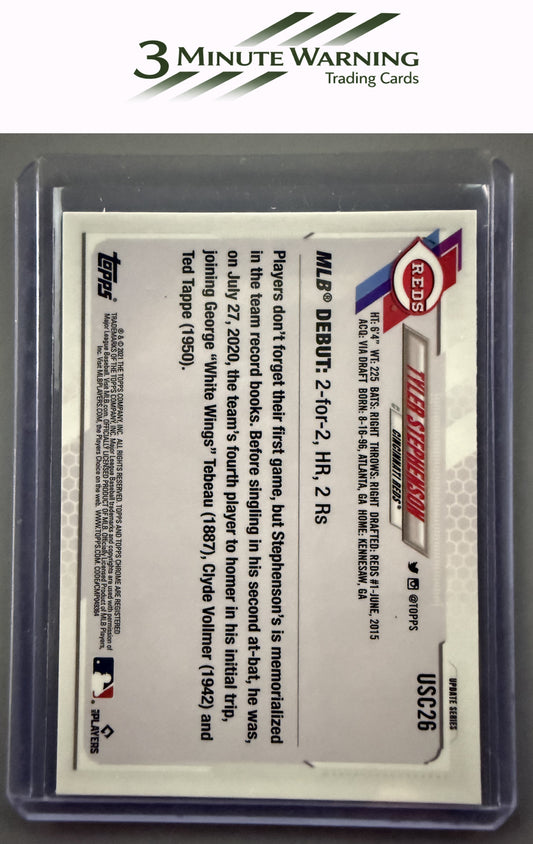 2021 Topps Chrome Update #USC26 Tyler Stephenson Purple Refractor