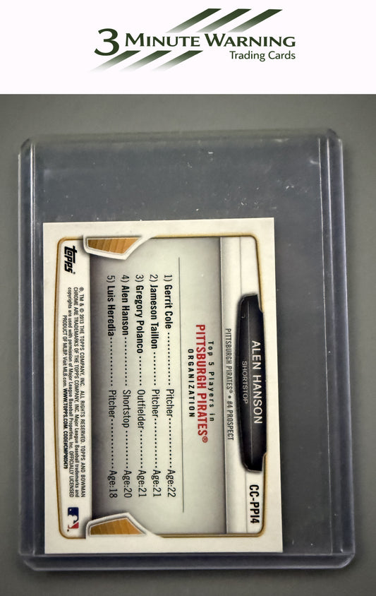 2013 Bowman #CC-PPI4 Alen Hanson Chrome Cream of the Crop Mini Refractor