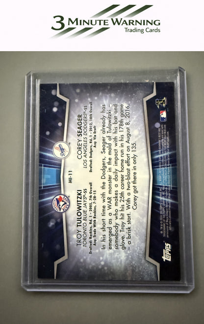 2016 Bowman's Best #MI-11 Corey Seager / Troy Tulowitzki Mirror Image