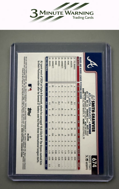2025 Topps #674 AJ Smith-Shawver