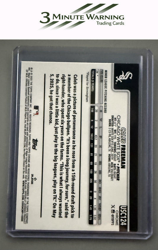 2025 Topps Chrome Update #USC124 Caleb Freeman