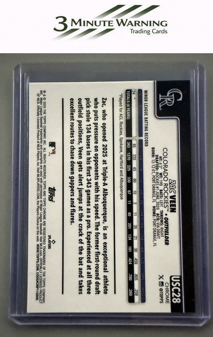 2025 Topps Chrome Update #USC28 Zac Veen
