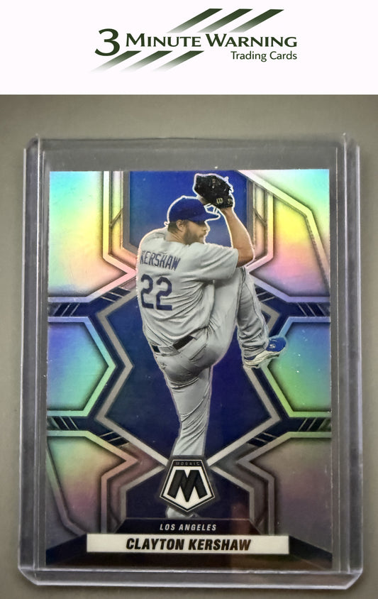 2022 Panini Mosaic #136 Clayton Kershaw Silver Prizm