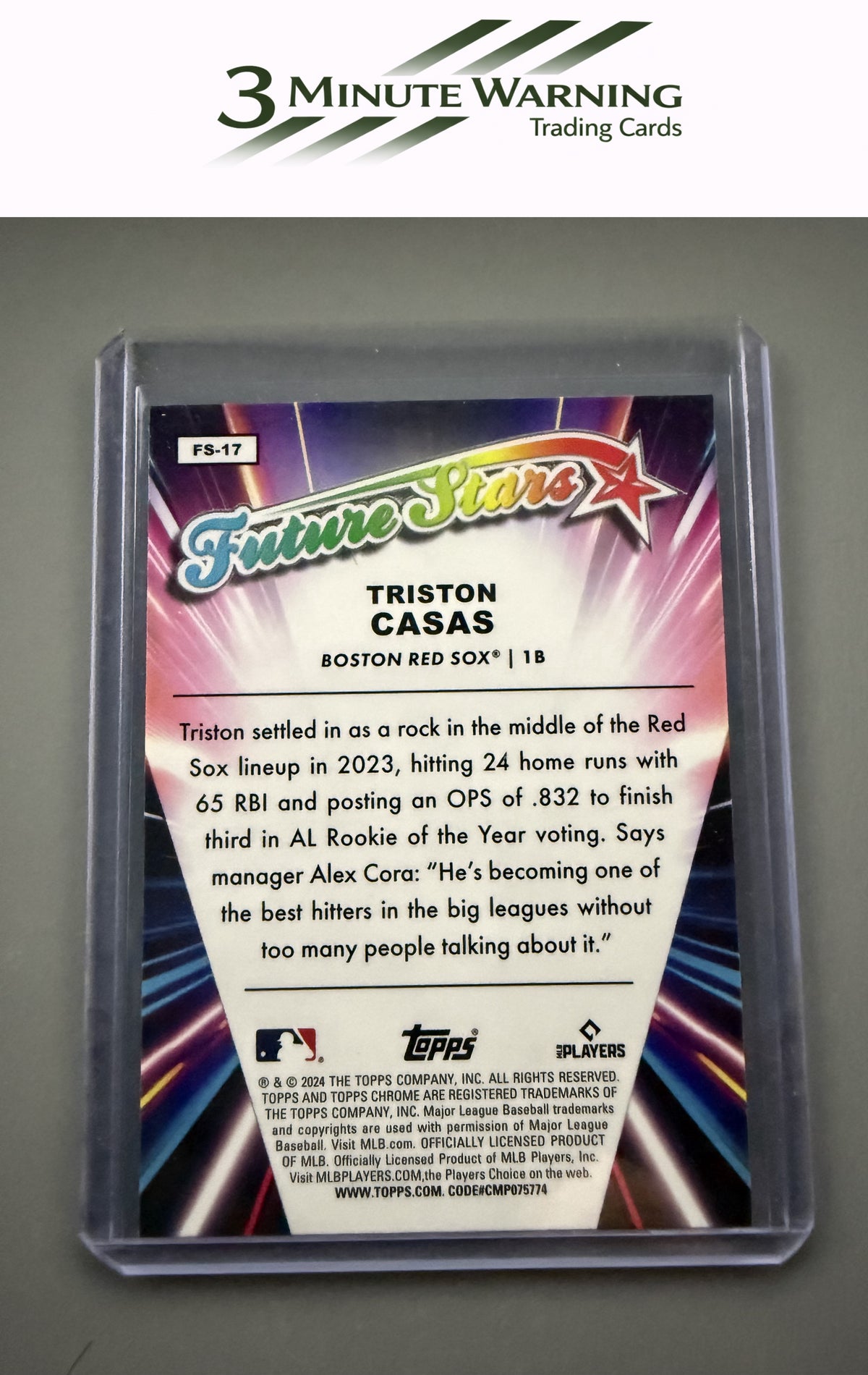 2024 Topps Chrome #FS-17 Triston Casas Future Stars