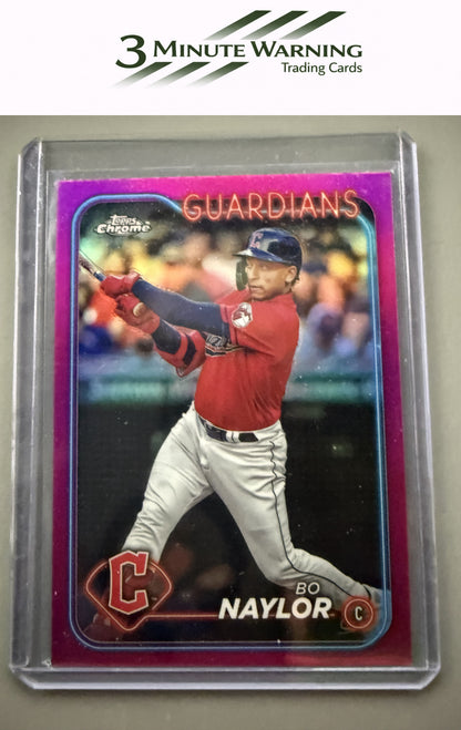2024 Topps Chrome #158 Bo Naylor Pink Refractor
