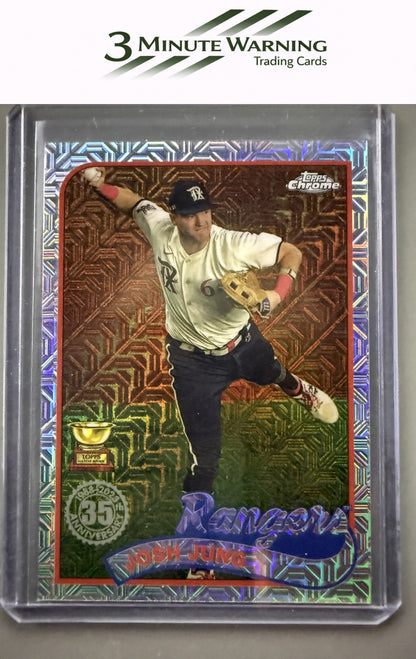 2024 Topps #T89C-65 Josh Jung 1989 Topps Baseball 35th Anniversary Chrome