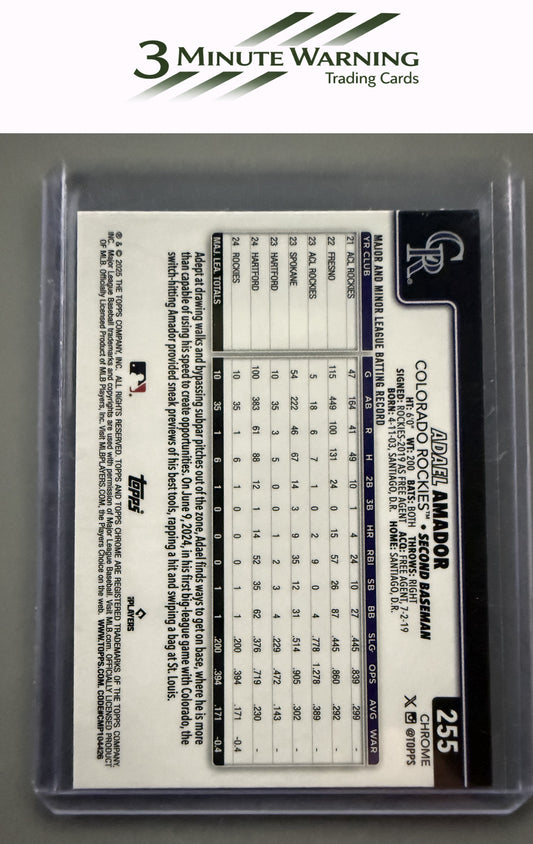 2025 Topps Chrome #255 Adael Amador