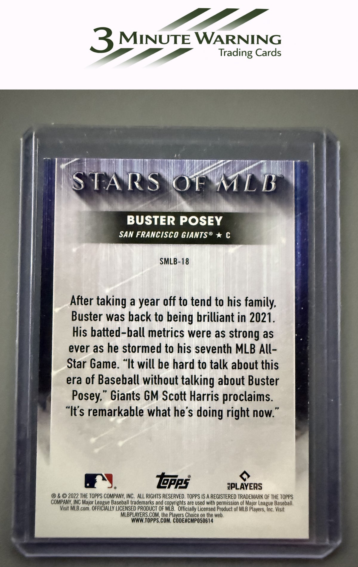 2022 Topps #SMLBC-18 Buster Posey Stars of MLB Chrome