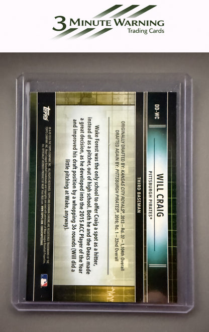 2016 Bowman Draft #DD-WC Will Craig Draft Dividends