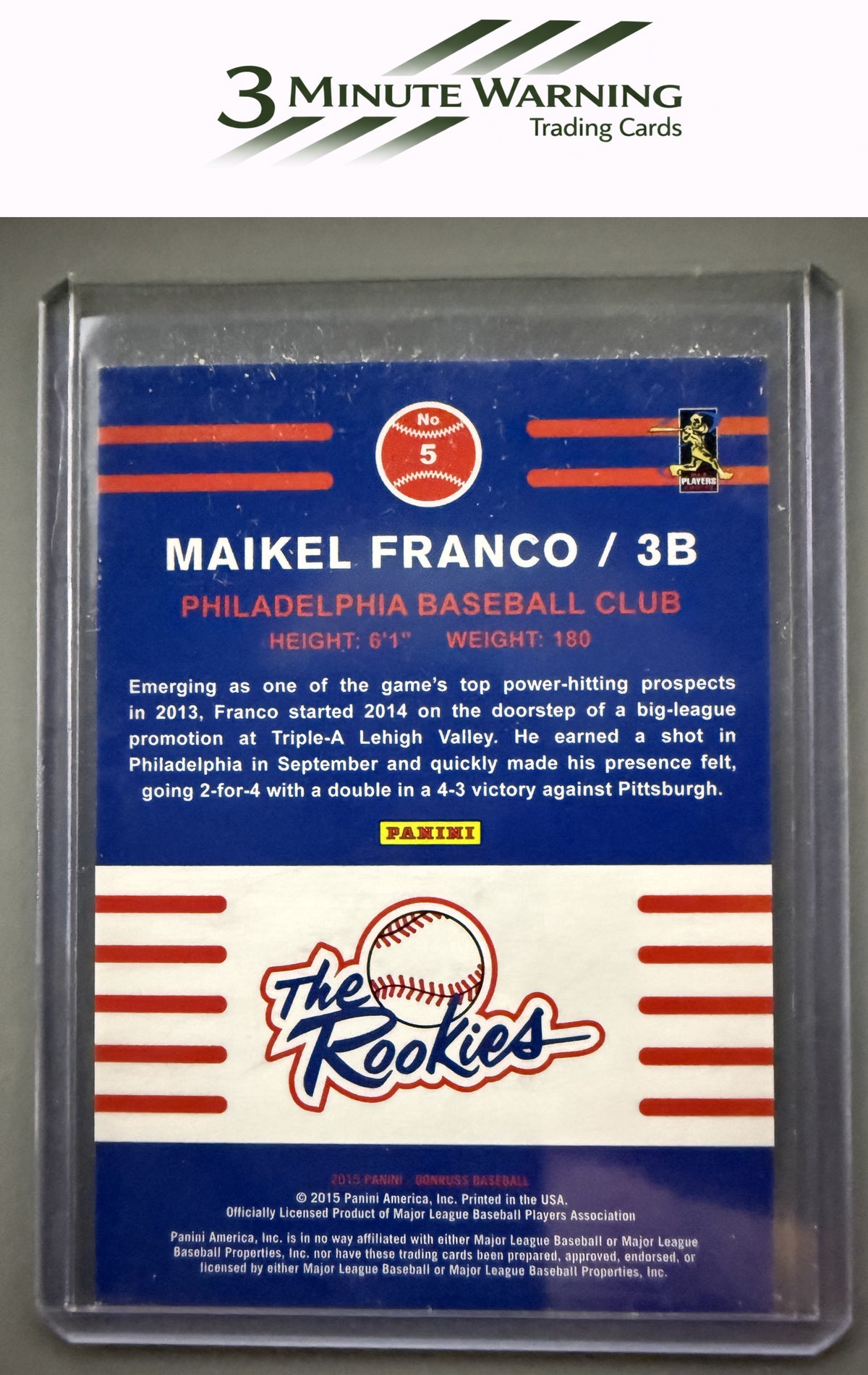 2015 Donruss #5 Maikel Franco The Rookies