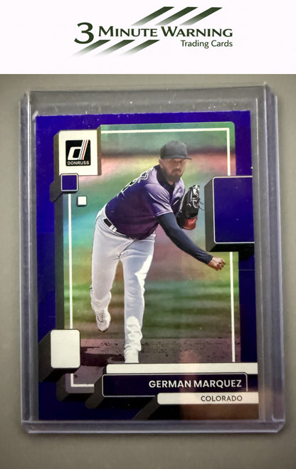 2022 Donruss #190 German Marquez Holo Purple