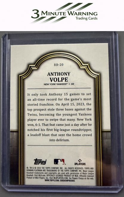 2023 Bowman Platinum #RR-20 Anthony Volpe Renowned Rookies