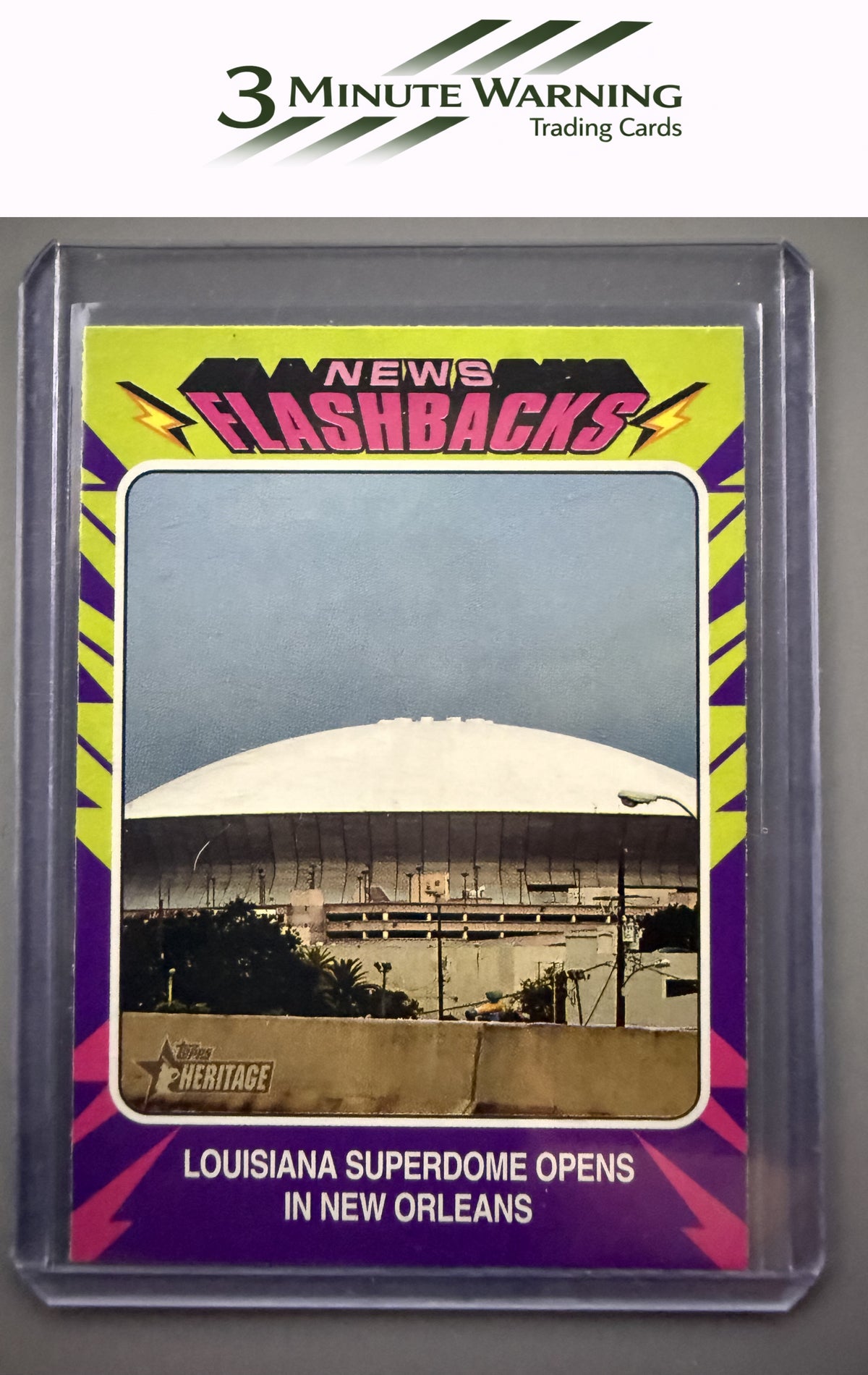 2024 Topps Heritage #NF-11 Superdome Opens News Flashbacks