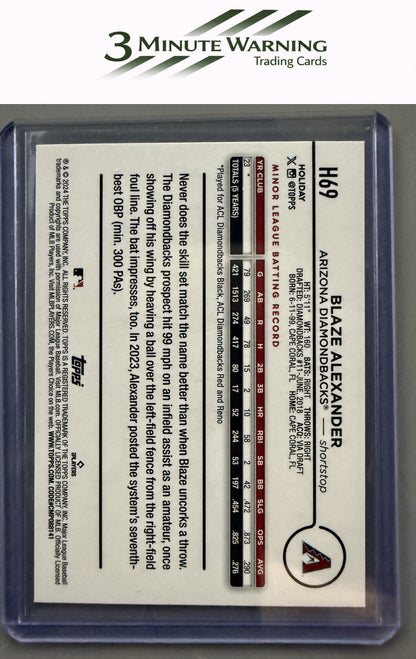 2024 Topps Holiday #H69 Blaze Alexander
