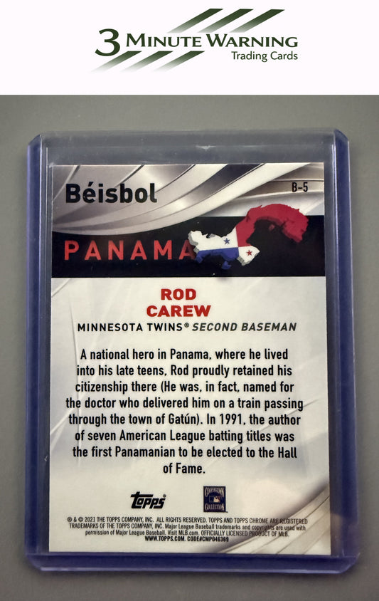 2021 Topps Chrome #B-5 Rod Carew Beisbol