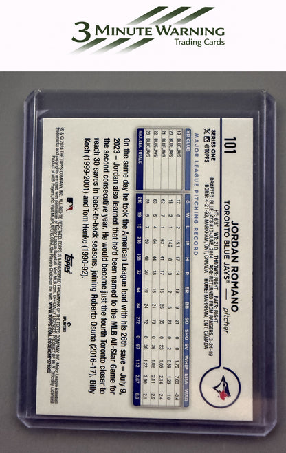 2024 Topps #101 Jordan Romano Gold Foil