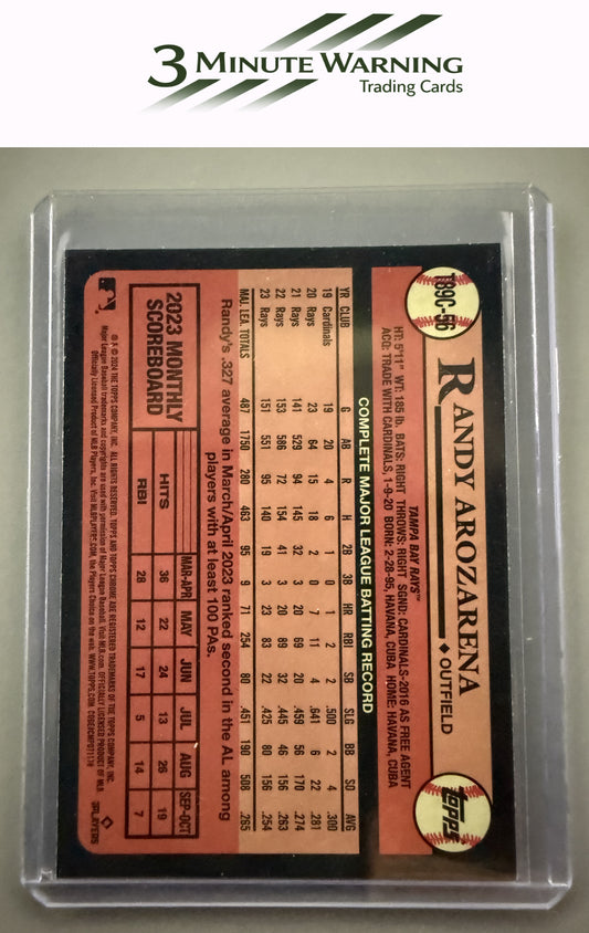 2024 Topps #T89C-56 Randy Arozarena 1989 Topps Baseball 35th Anniversary Chrome