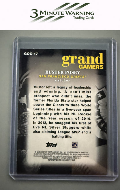 2024 Topps #GOG-17 Buster Posey Grand Gamers