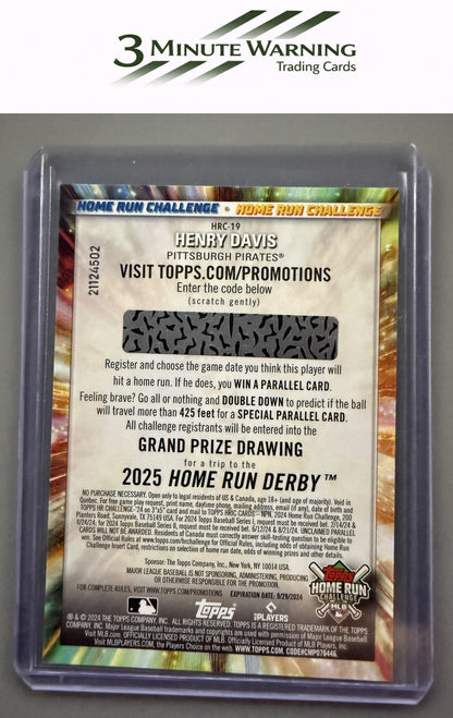 2024 Topps #HRC-19 Henry Davis Home Run Challenge (Series Two)