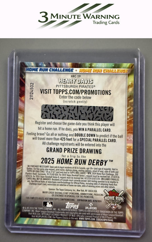 2024 Topps #HRC-19 Henry Davis Home Run Challenge (Series Two)
