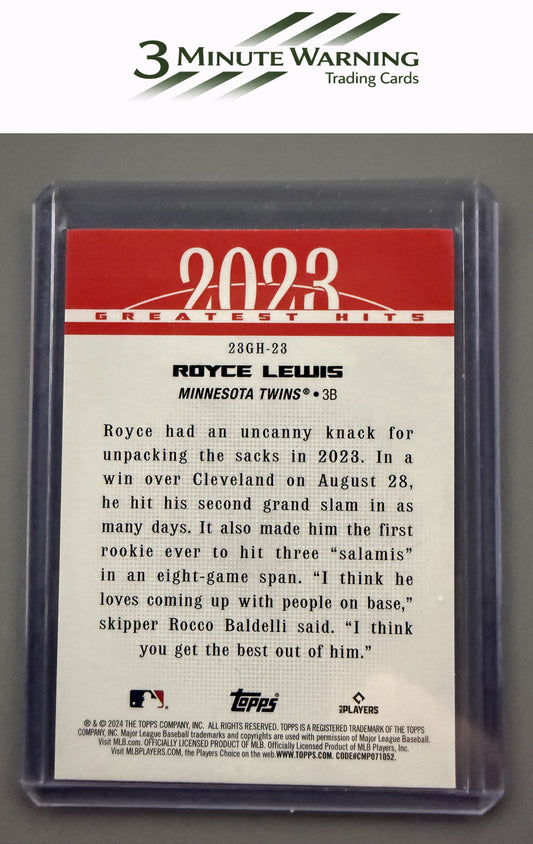 2024 Topps #23GH-23 Royce Lewis 2023 Greatest Hits