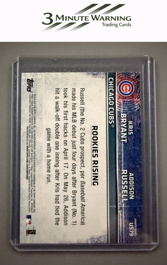 2015 Topps Update #US79 Rookies Rising (Kris Bryant / Addison Russell)