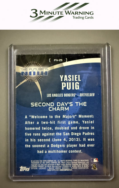 2014 Topps #FN-25 Yasiel Puig The Future is Now