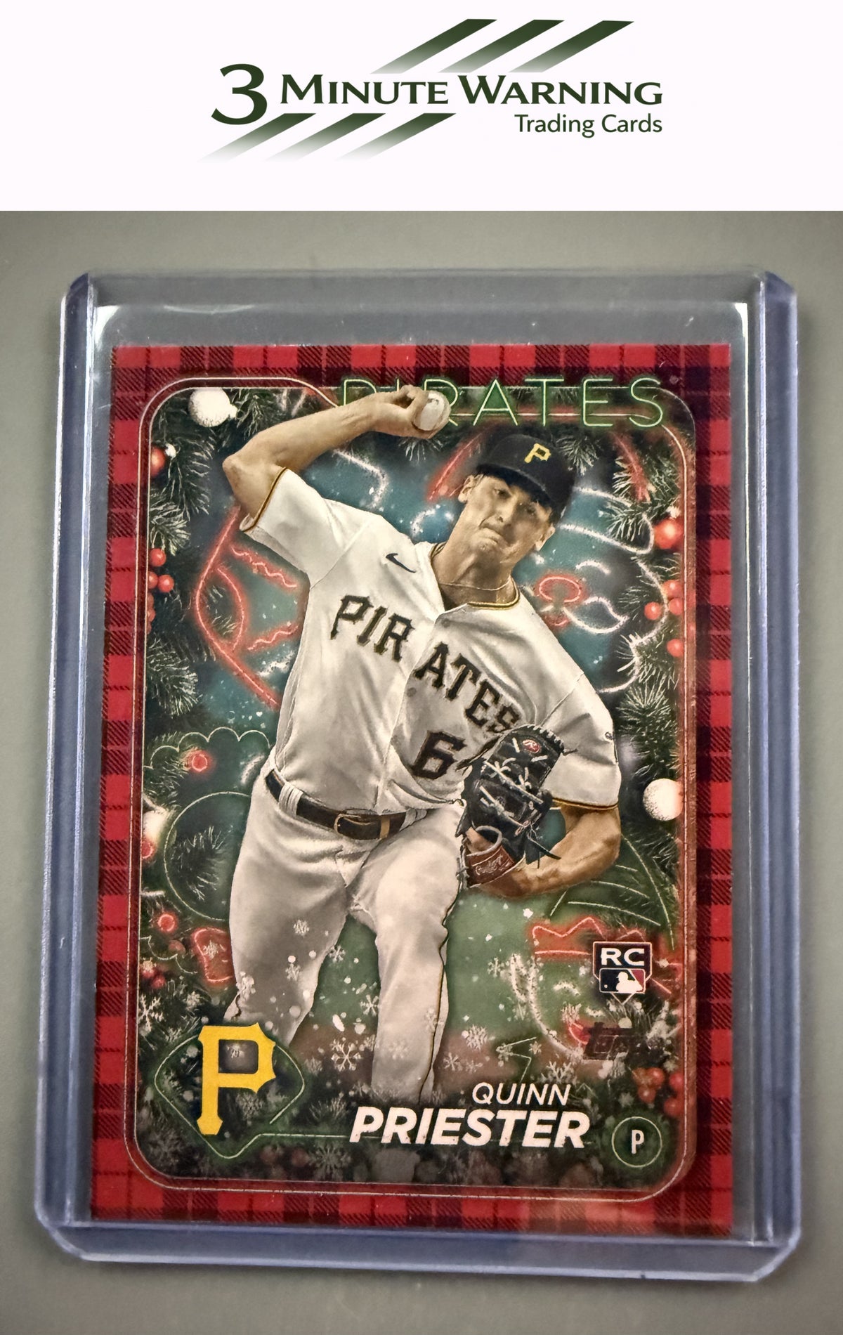 2024 Topps Holiday #H145 Quinn Priester Plaid