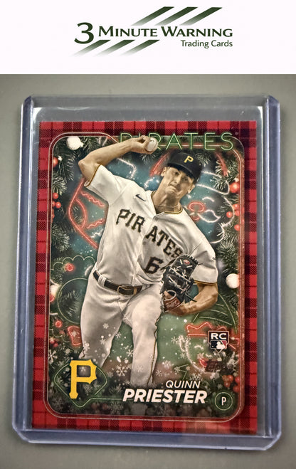 2024 Topps Holiday #H145 Quinn Priester Plaid