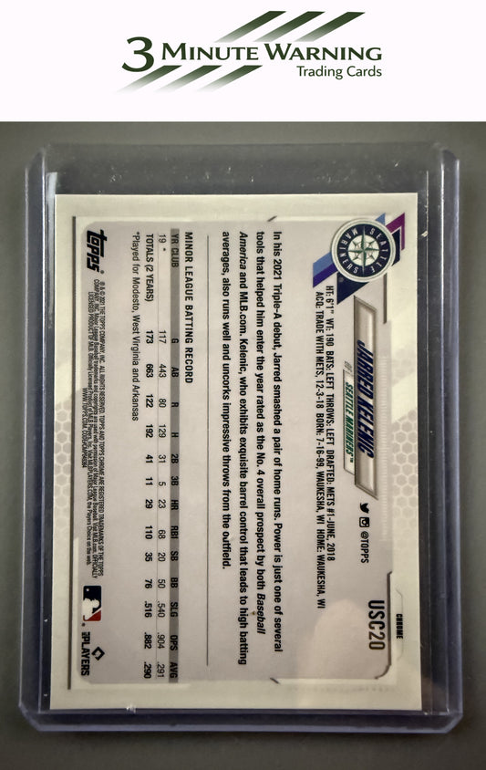 2021 Topps Chrome Update #USC20 Jarred Kelenic Purple Refractor