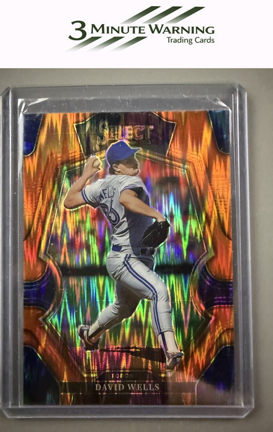2023 Panini Select #153 David Wells Orange Flash Prizm