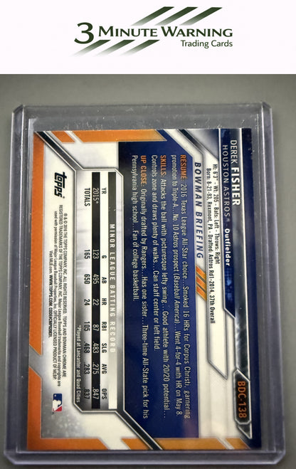 2016 Bowman Draft #BDC-138 Derek Fisher Chrome