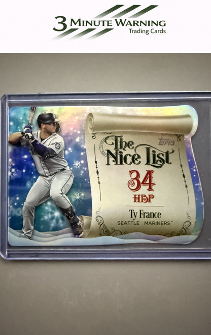 2024 Topps Holiday #MNL-21 Ty France Making the Nice List