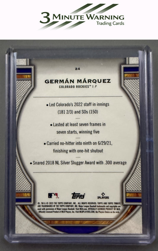 2023 Topps Tribute #24 Germán Márquez