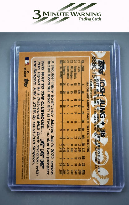 2023 Topps Chrome #88BC-15 Josh Jung 1988 Topps Baseball 35th Anniversary