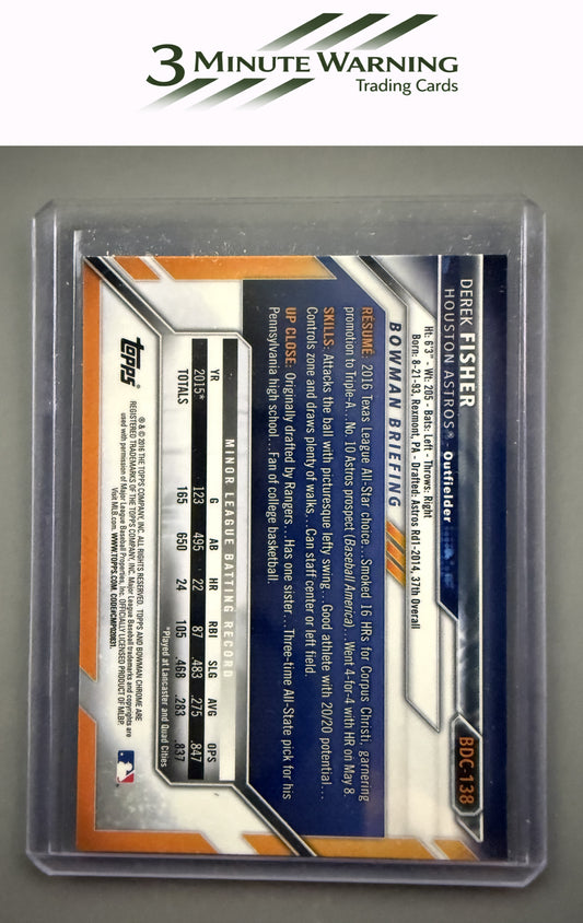 2016 Bowman Draft #BDC-138 Derek Fisher Chrome