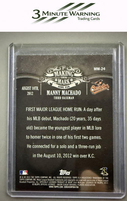 2013 Topps #MM-24 Manny Machado Making Their Mark